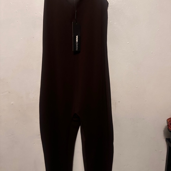 Women's Brown Jumpsuit - Picture 1 of 2